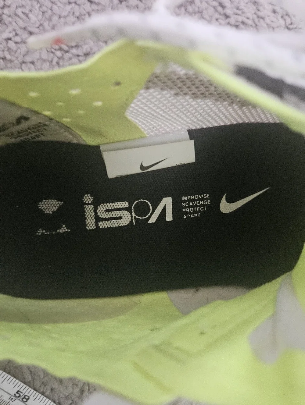NIKE React Runner ISPA Platinum Volt Running Shoes Mens Size 8‎ CT2692-002